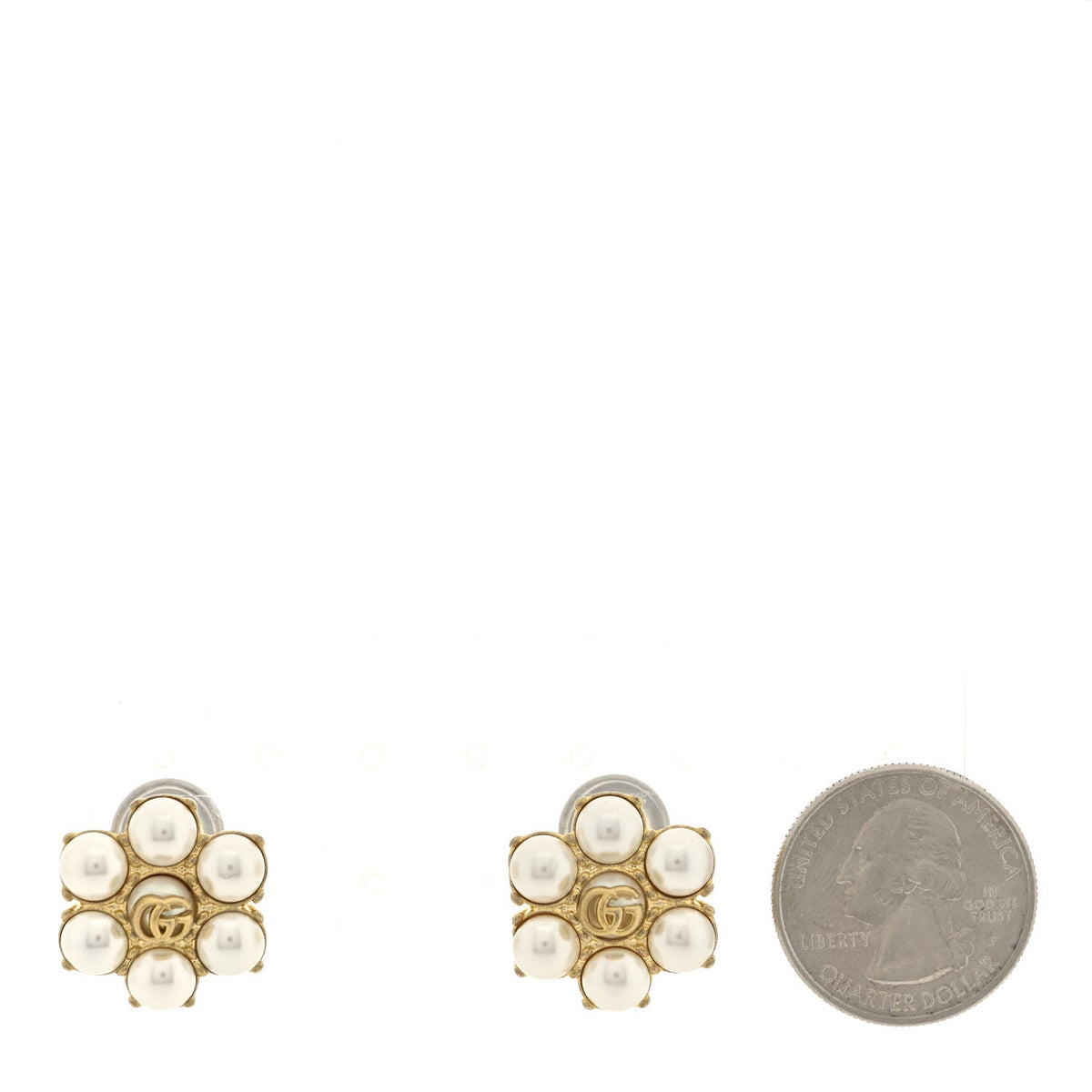 Gucci Running G Stud Earrings Yellow Gold image 3
