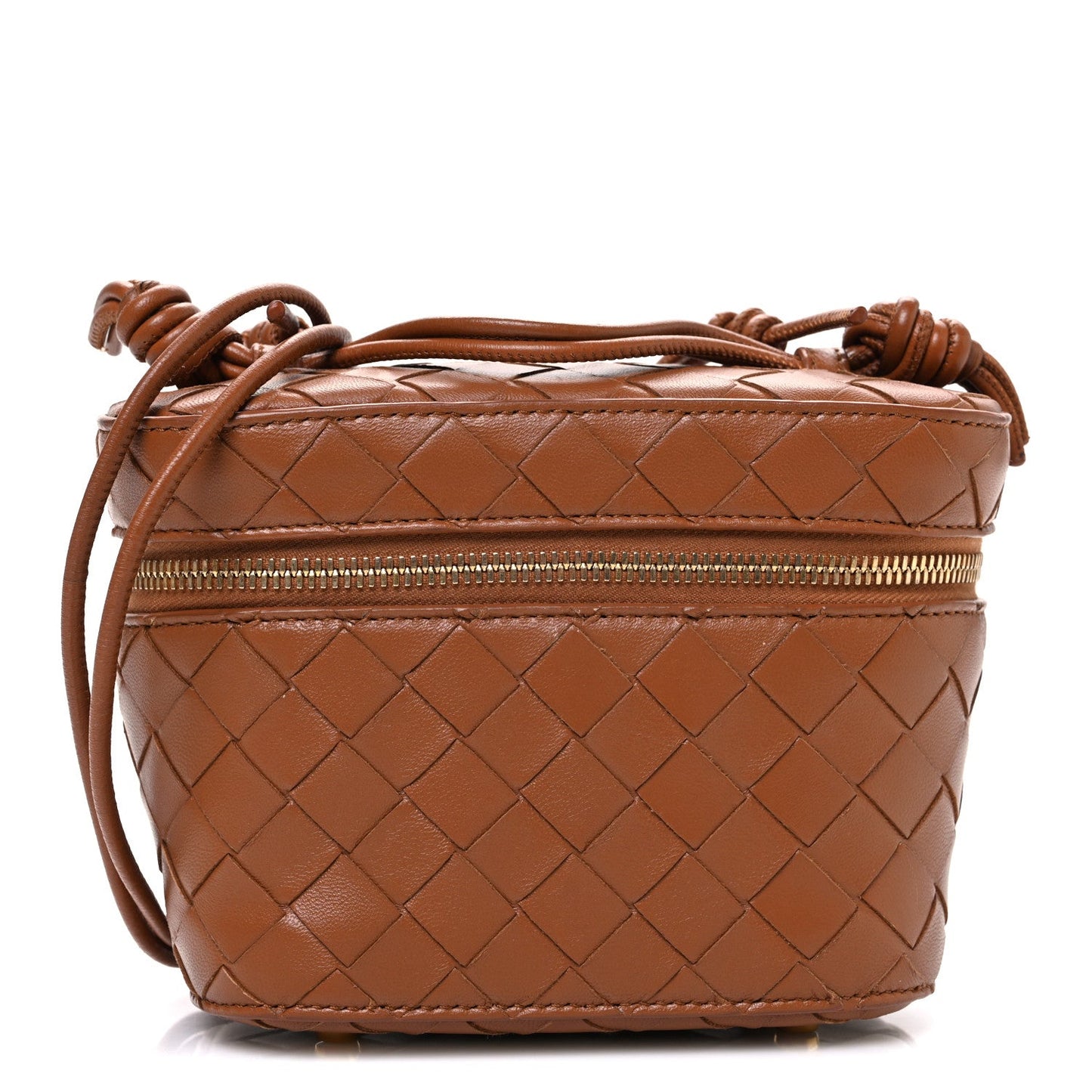 Bottega Veneta Nappa Intrecciato Small Vanity Case Wood 2026 PRELOOV foto 1