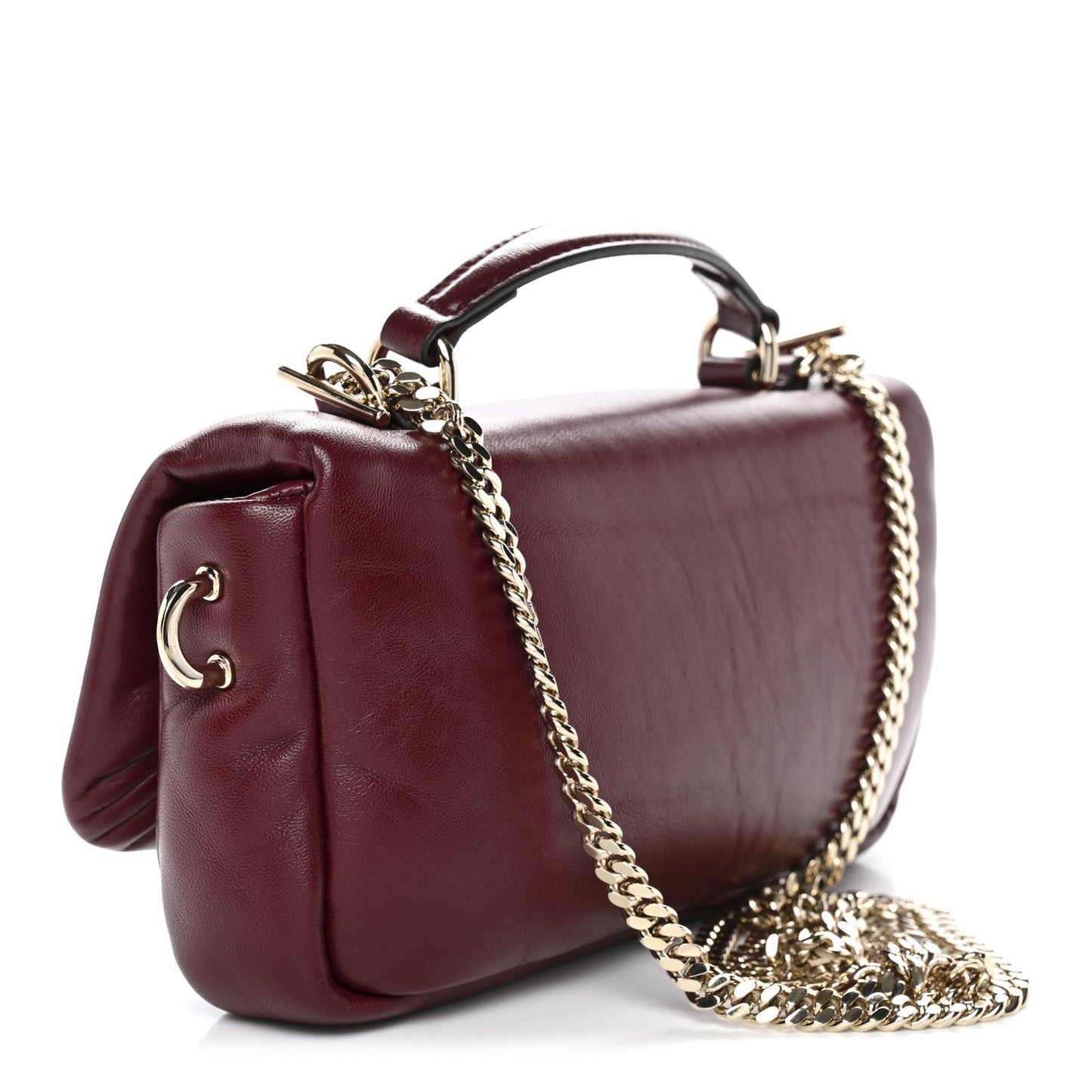 Gucci Mini GG Milano Top Handle Shoulder Bag Rosso Ancora Lambskin image 3