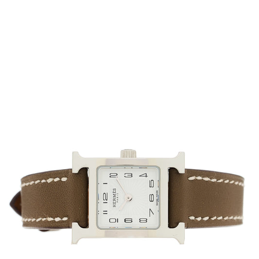 Hermes Heure H 17.2mm Watch Etoupe Swift image 2