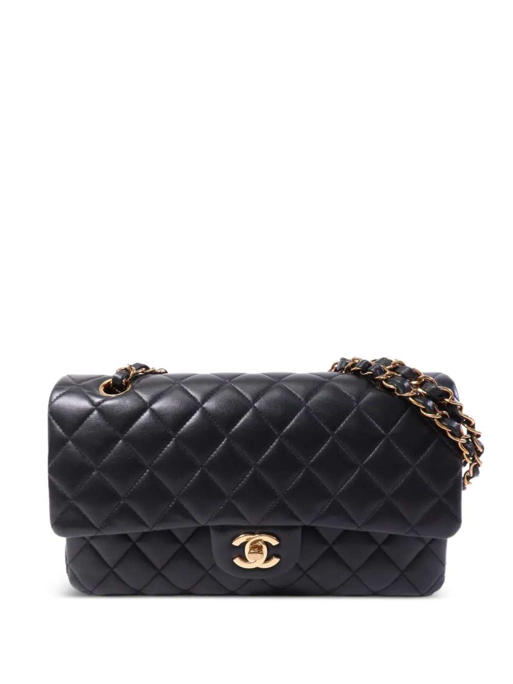 Chanel 25 Classic Shoulder Bag Black Calfskin Quilted Chain 2025 – PRELOOV