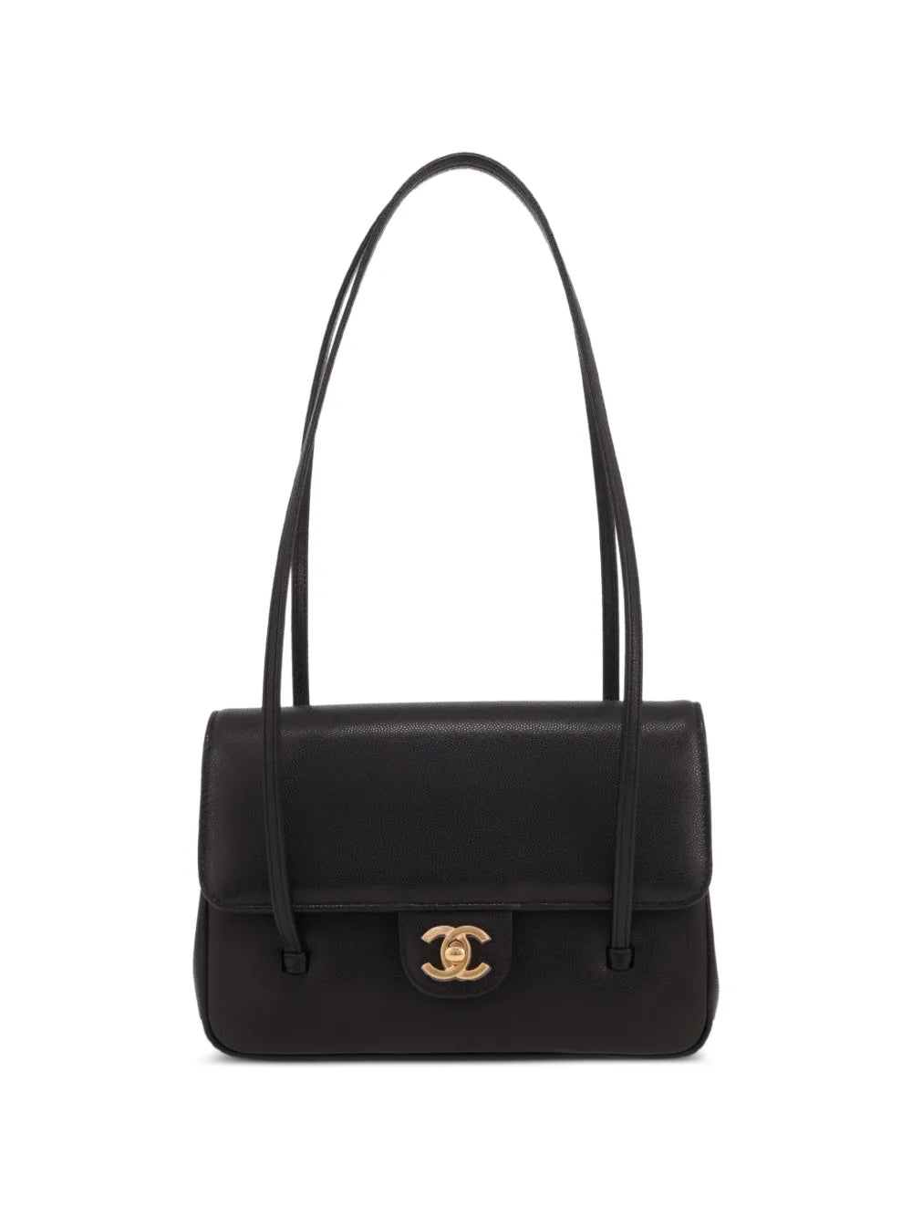 Chanel Small Sac à Rabat Shoulder Bag Black Grained Leather Gold Hardware 2026 – PRELOOV