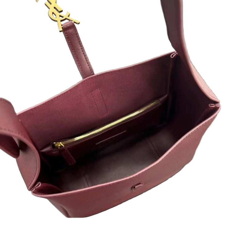 Saint Laurent Le 37 Bucket Bag – Bordeauxrood Preloved Designer Tas
