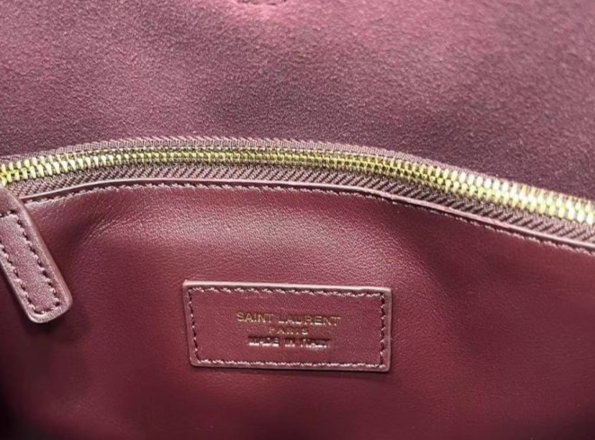 Saint Laurent Le 37 Bucket Bag – Bordeauxrood Preloved Designer Tas