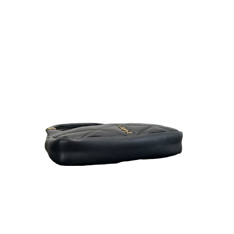 Saint Laurent Sade Crossbody – Zwart Lamsleer Preloved Designer Schoudertas
