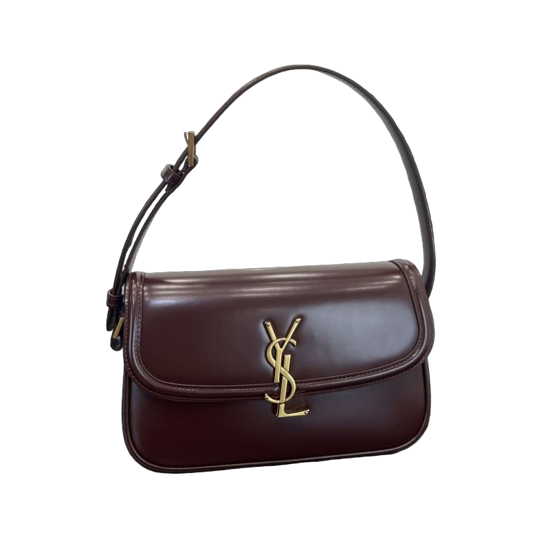 Saint Laurent Solferino Mini Schoudertas Bordeaux – Leren Designer Tas