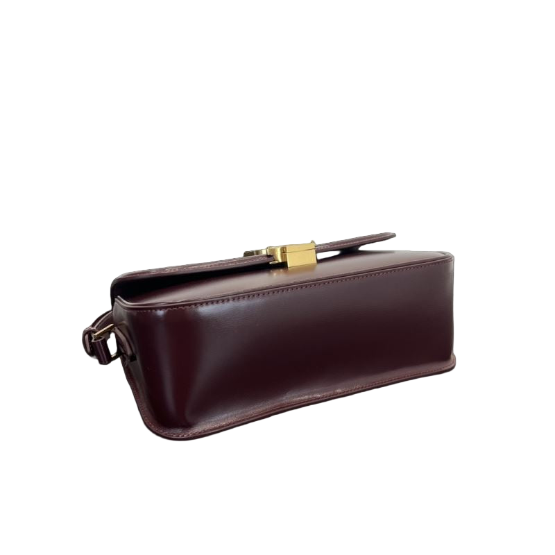 Saint Laurent Solferino Mini Schoudertas Bordeaux – Leren Designer Tas