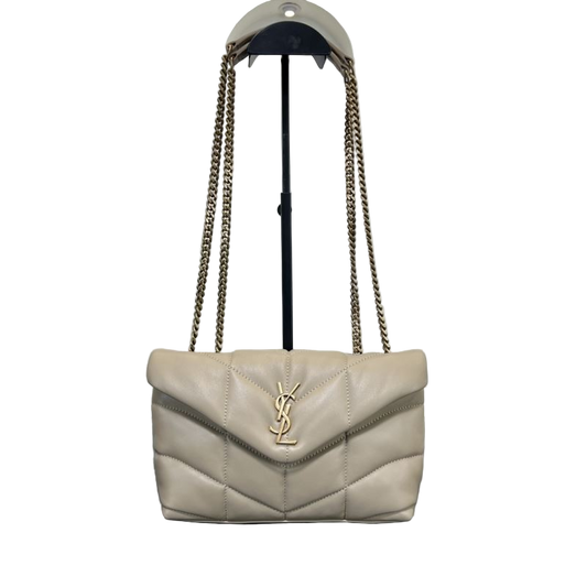 Saint Laurent LouLou Toy Puffer – Blanc Vintage Preloved Designer Shoulder Bag
