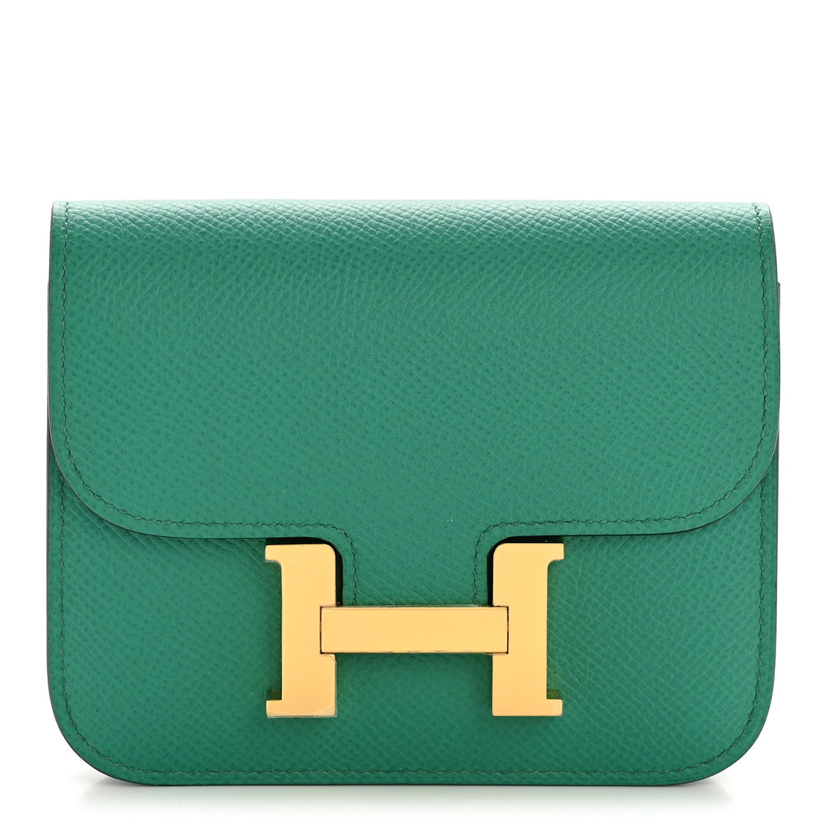 Hermès Constance Slim Wallet Vert Jade Epsom - PRELOOV