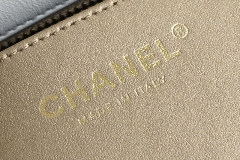 Chanel Classic Timeless Mini Flap Bag – White Lambskin Gold CC & Pearl Chain