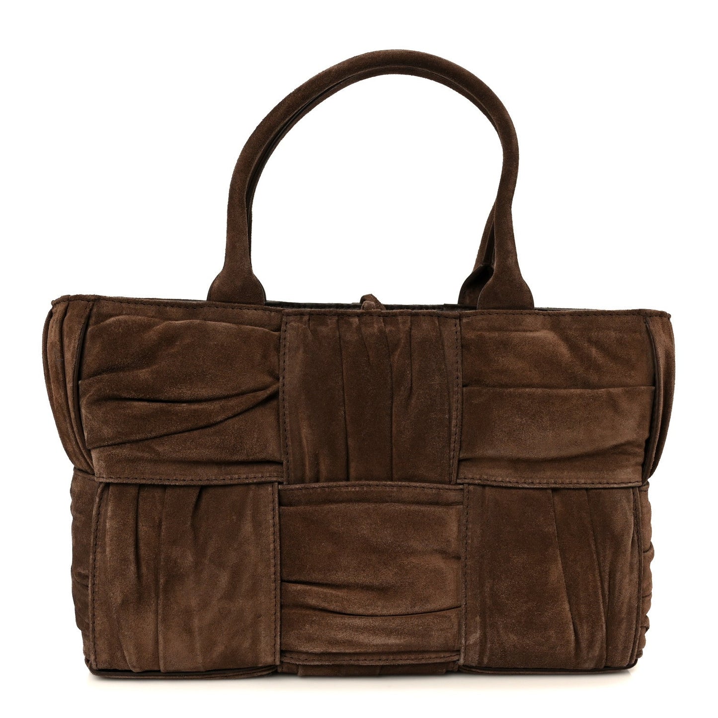 Bottega Veneta Suede Foulard Intrecciato Small Arco Tote Brownie 2026 PRELOOV foto 1