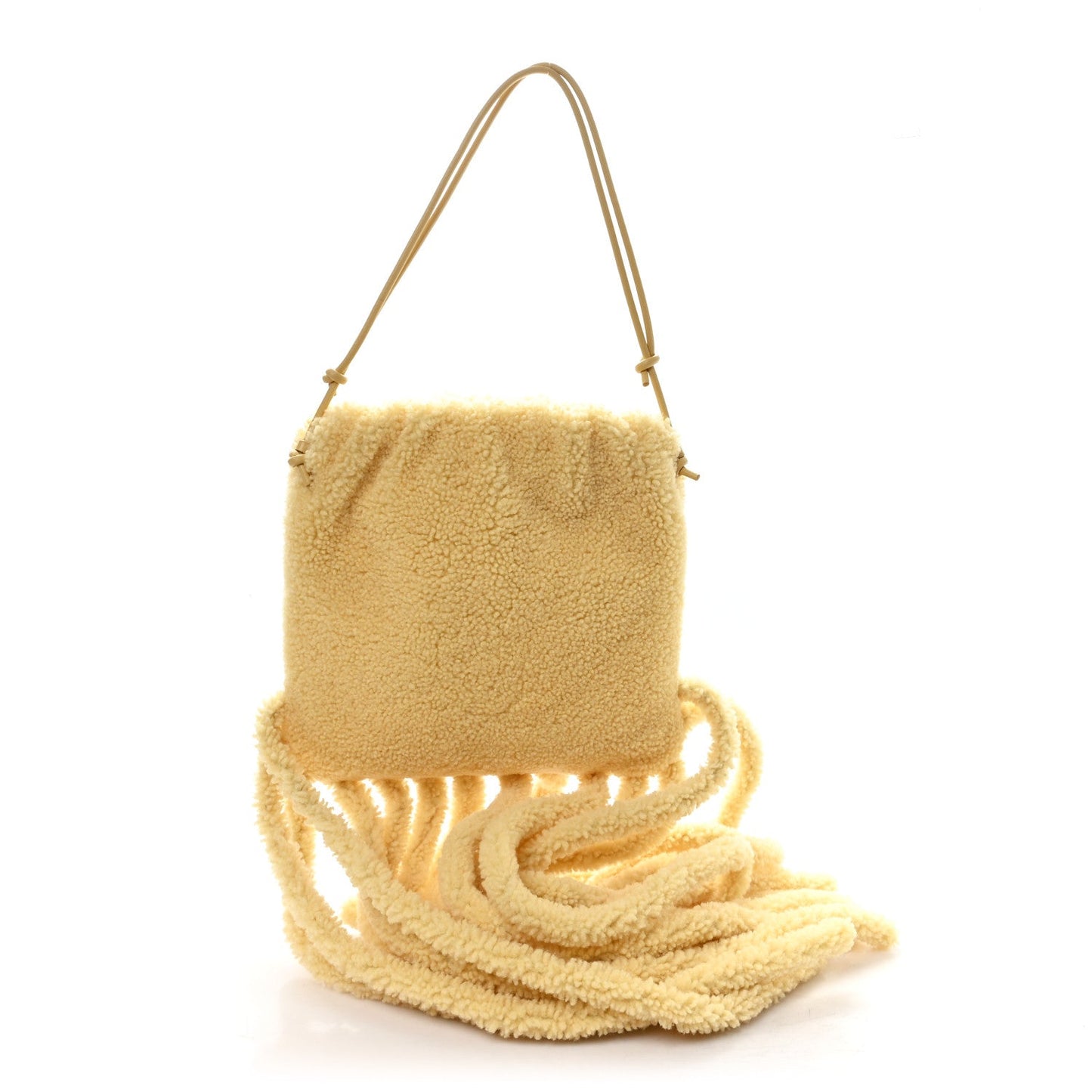Bottega Veneta Shearling The Fringe Pouch Teddy 2026 PRELOOV foto 1