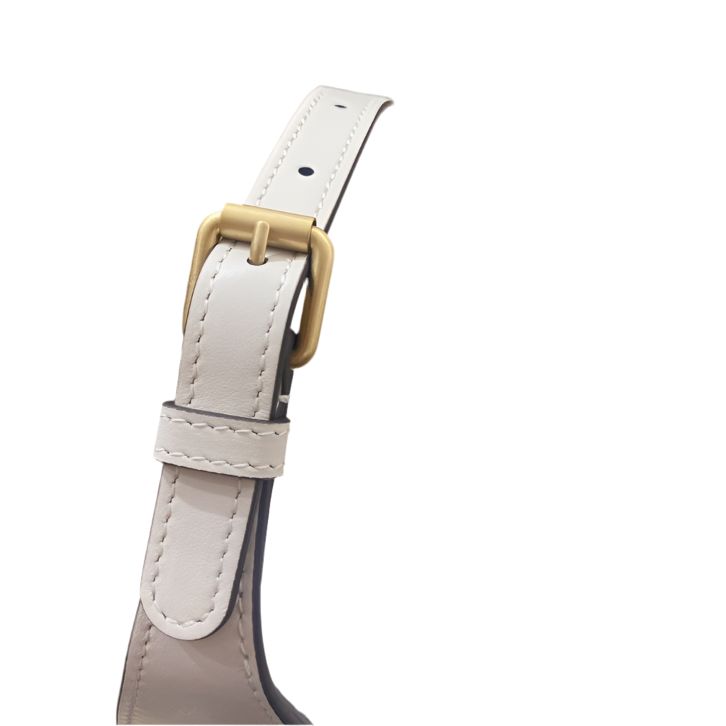 Gucci GG Marmont Mini Half Moon Shoulder Bag White Preloved Designer Bag