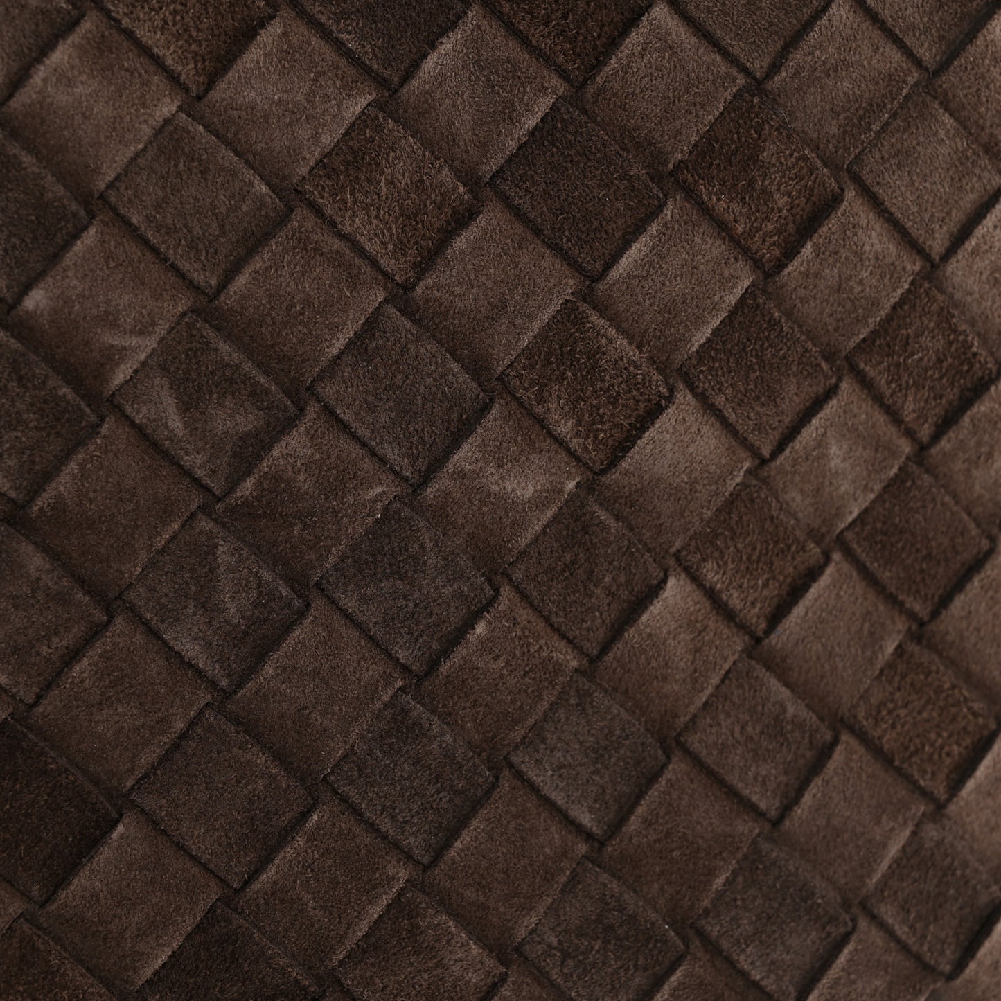 Bottega Veneta Medium Andiamo Shoulder Bag Fondant Dark Brown Suede Intrecciato – PRELOOV
