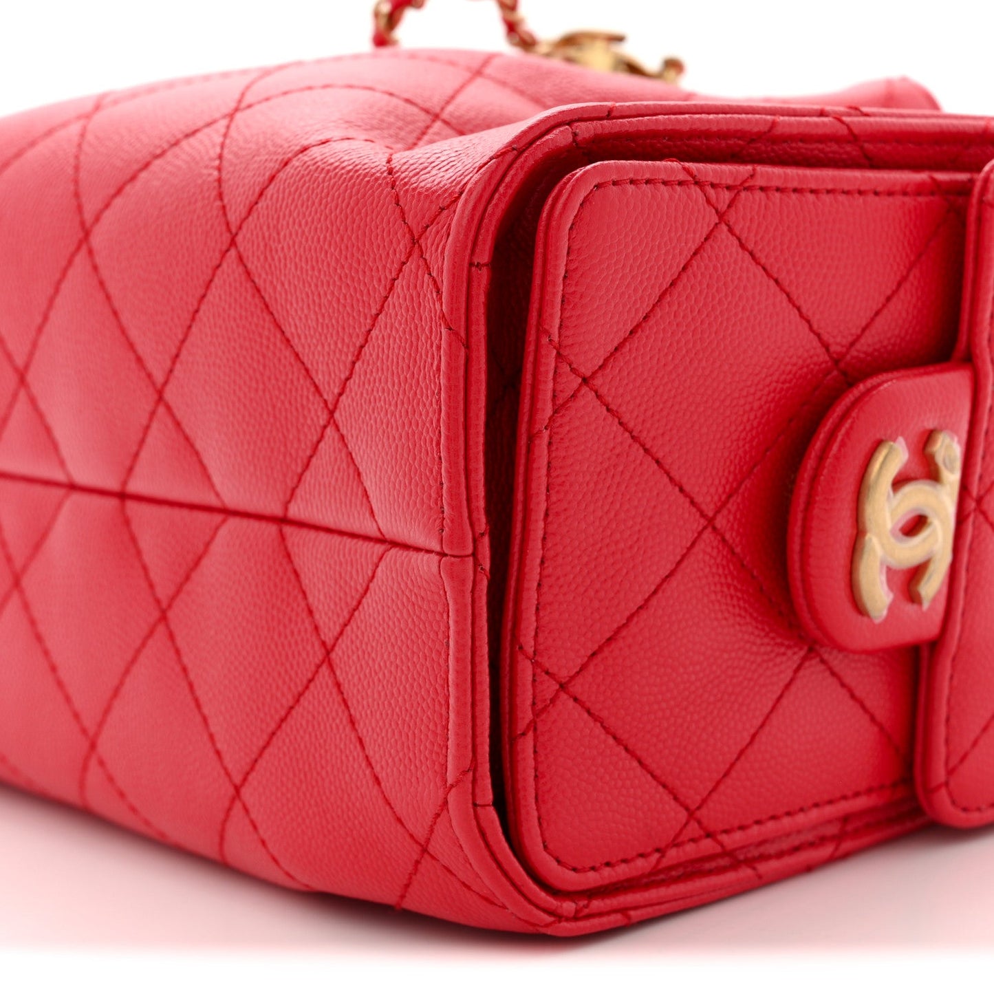 Chanel Caviar Quilted Mini Chanel 25 Handbag Red 2026 – PRELOOV