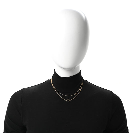 Christian Dior Petit CD Double Necklace Gold image 2