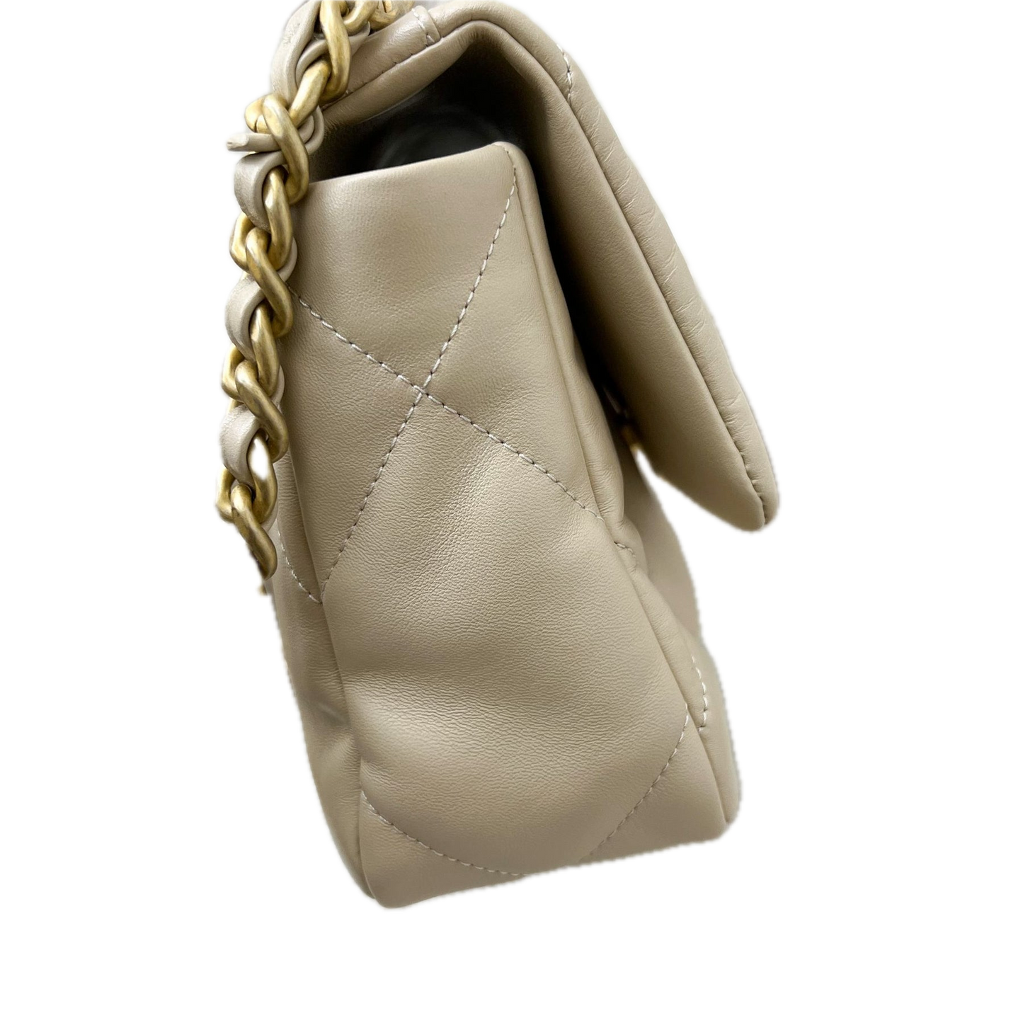 Chanel 19 Small Flap Bag Beige – Lamsleren Schoudertas met Mixed Hardware