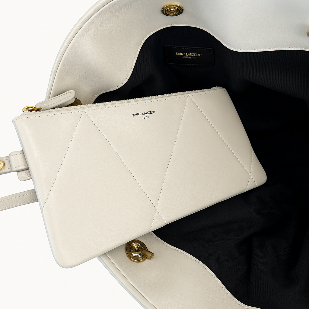 Saint Laurent Jamie Small Schoudertas Wit Preloved Designer Bag