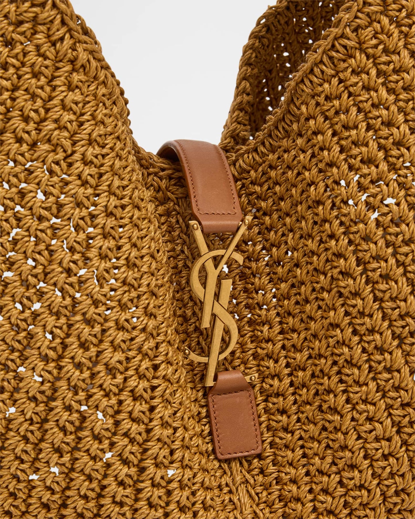 Saint Laurent Le 5 À 7 Bea Tote Bag Beige Cord Linen Leather – PRELOOV