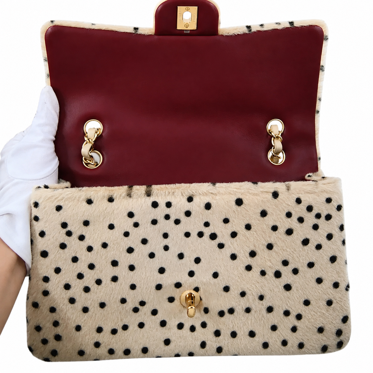 CHANEL Pony Hair Cheetah Printed Flap – Light Beige & Black – 2026