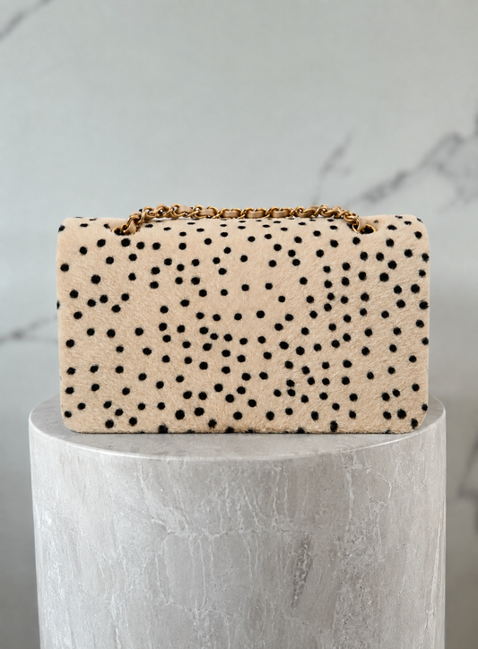 CHANEL Pony Hair Cheetah Printed Flap – Light Beige & Black – 2026