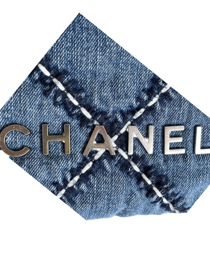 Chanel 22 Mini Stitch Handbag Blue Denim – Preloved Designer Shoulder Bag