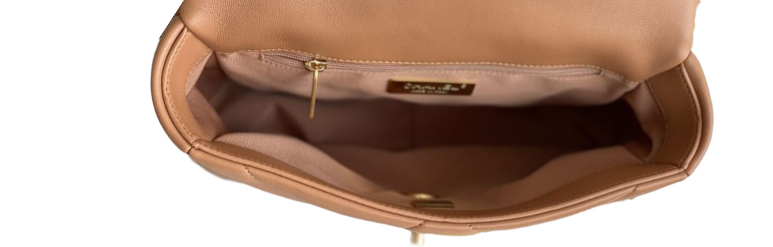 Chanel 19 Flap Camel schoudertas 2025 2026 Goud-, Zilver- & Ruthenium-Finish Metaal