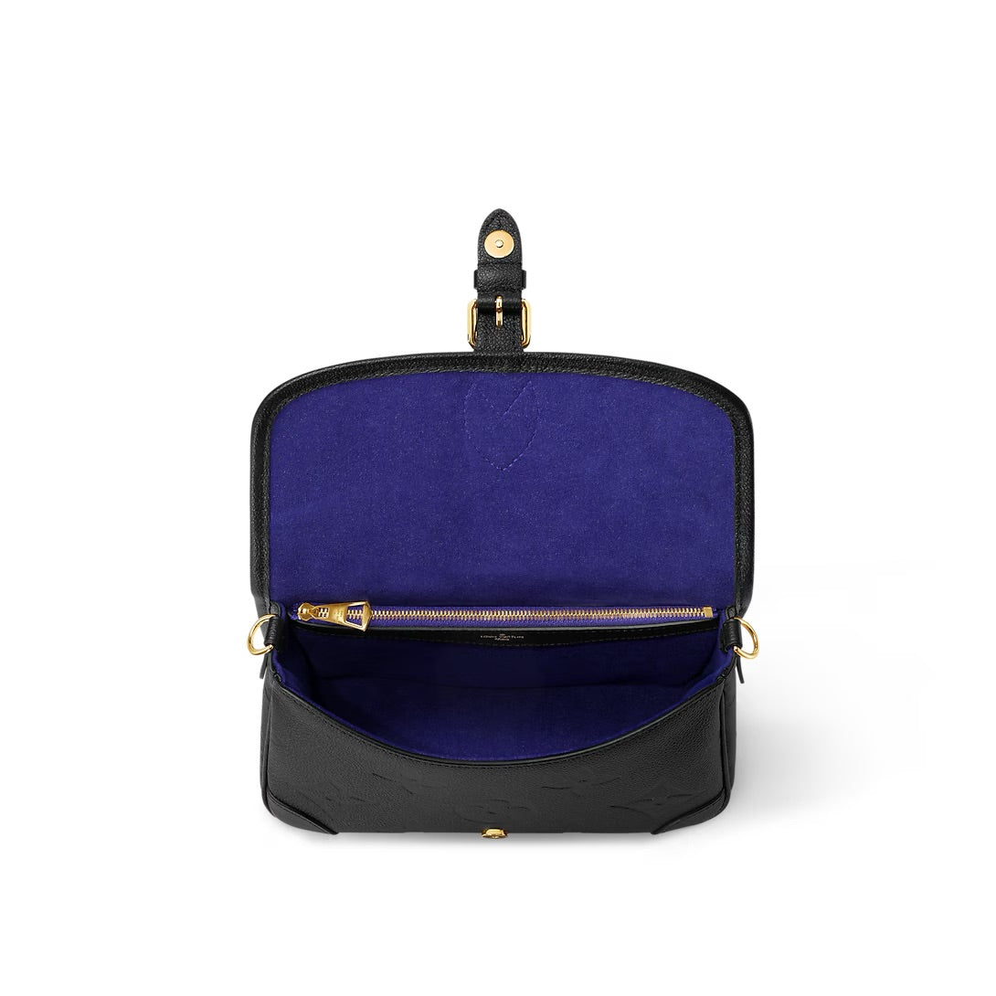 Louis Vuitton Diane Schoudertas – Zwart Monogram Empreinte Leer (M46386)