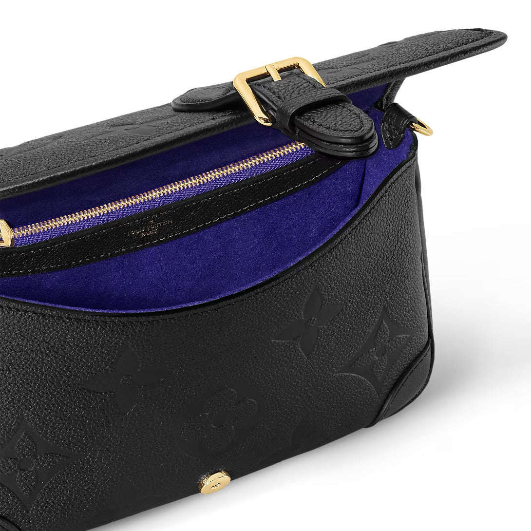 Louis Vuitton Diane Schoudertas – Zwart Monogram Empreinte Leer (M46386)