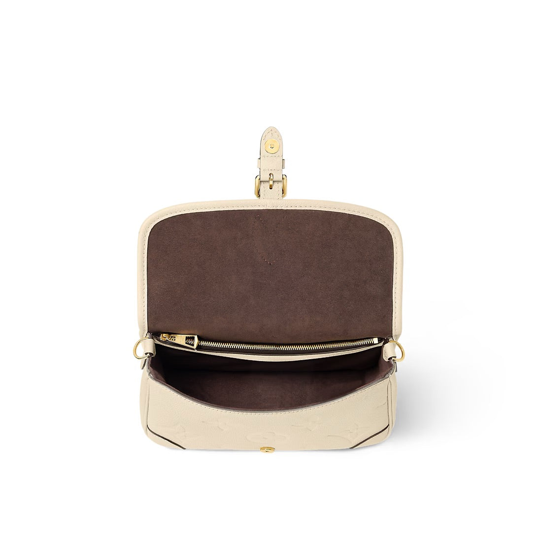 Louis Vuitton Diane Bag Cream Beige Monogram Empreinte Leather