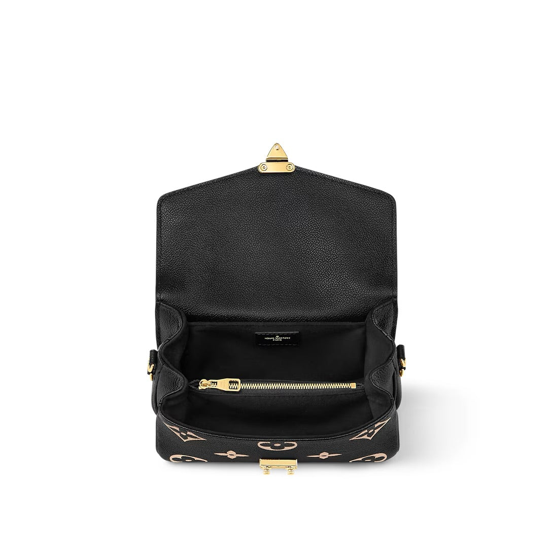 LLouis Vuitton Pochette Métis East-West Noir/Beige Monogram Empreinte (M46596)