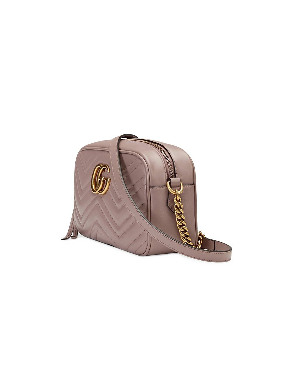Gucci Marmont Small Porcelaine Rose Matelassé Leather