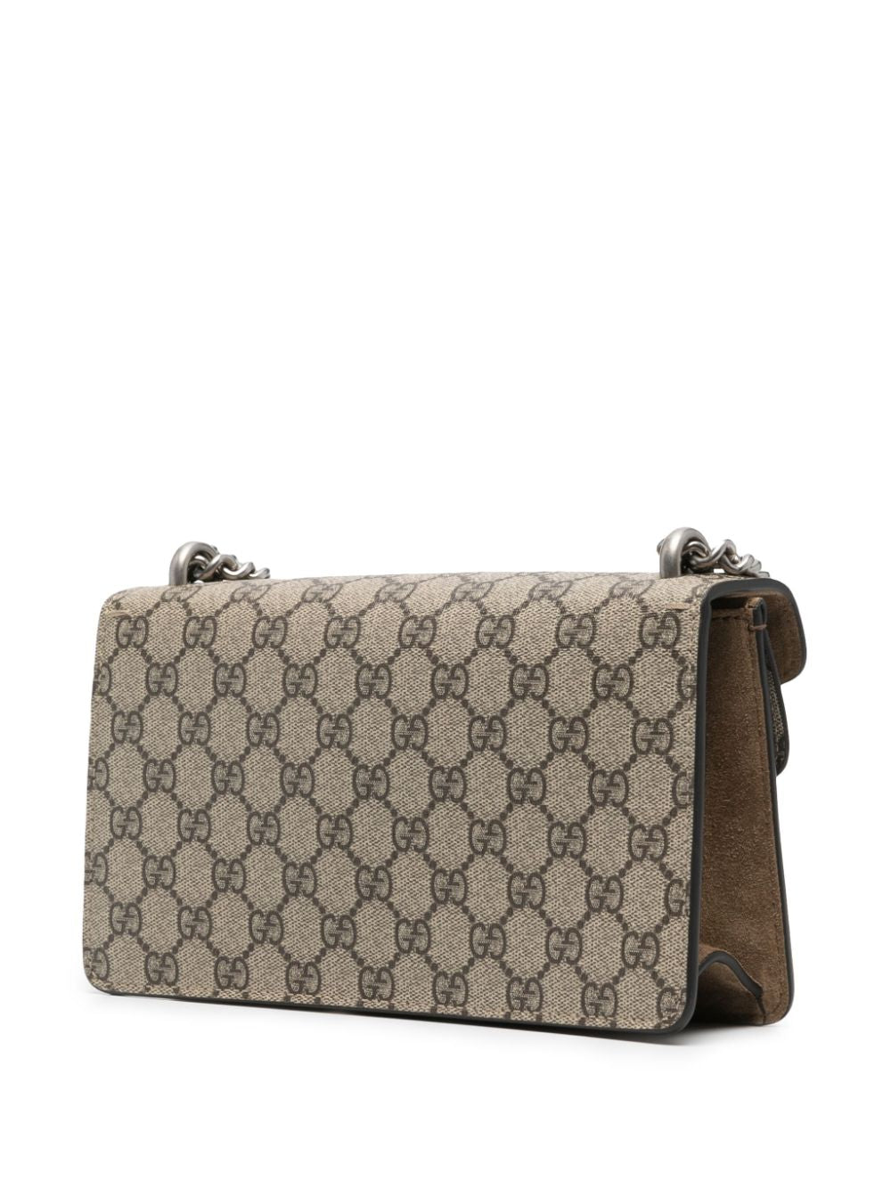 Gucci GG Dionysus Small GG Supreme Canvas & Taupe Suede