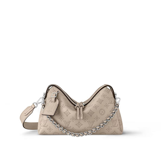 Louis Vuitton Hand It All PM  Galet Grijs Mahina Kalfsleer (M24255)