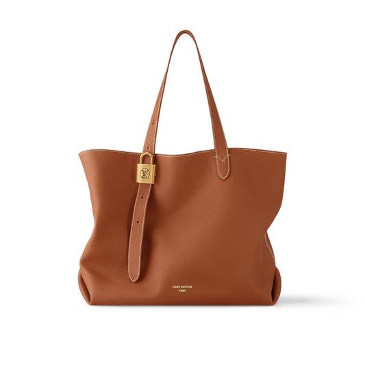 Louis Vuitton Low Key Cabas MM Cognac Bruin Kalfsleer (M25342)