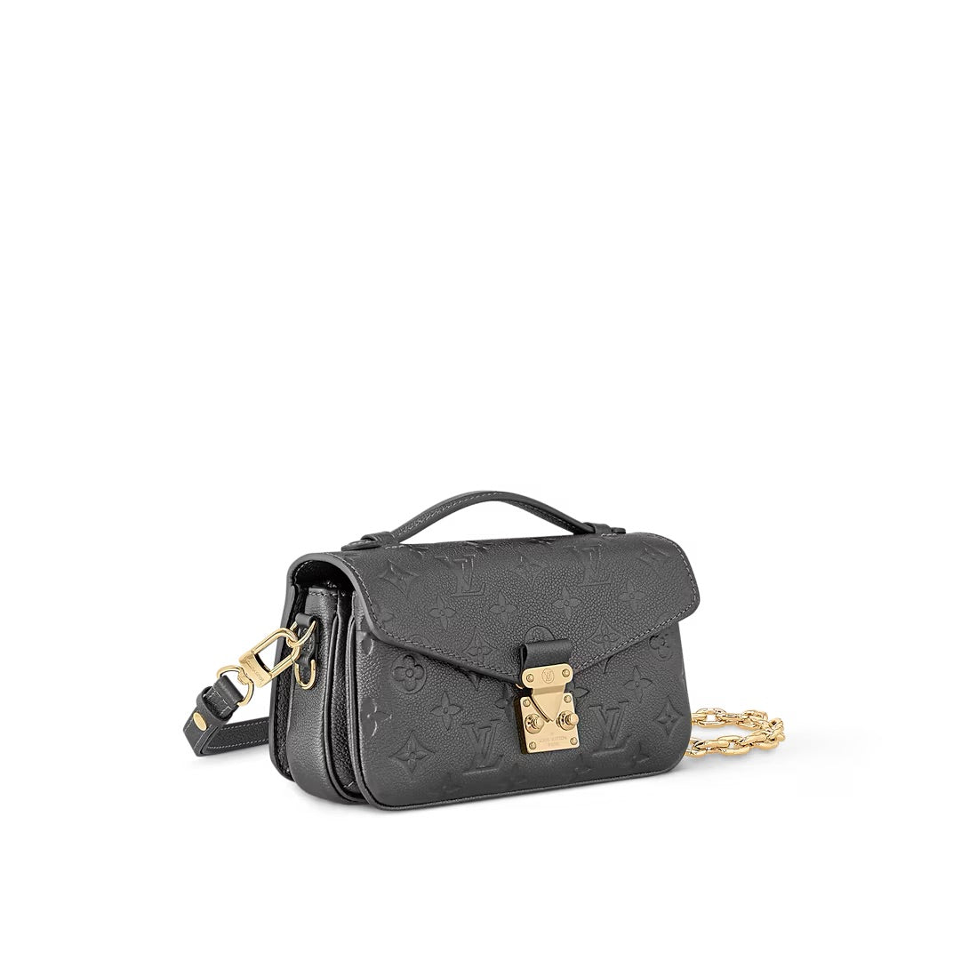 Louis Vuitton Pochette Métis East-West – Gun Metal Grained Cowhide Leather (M11998)