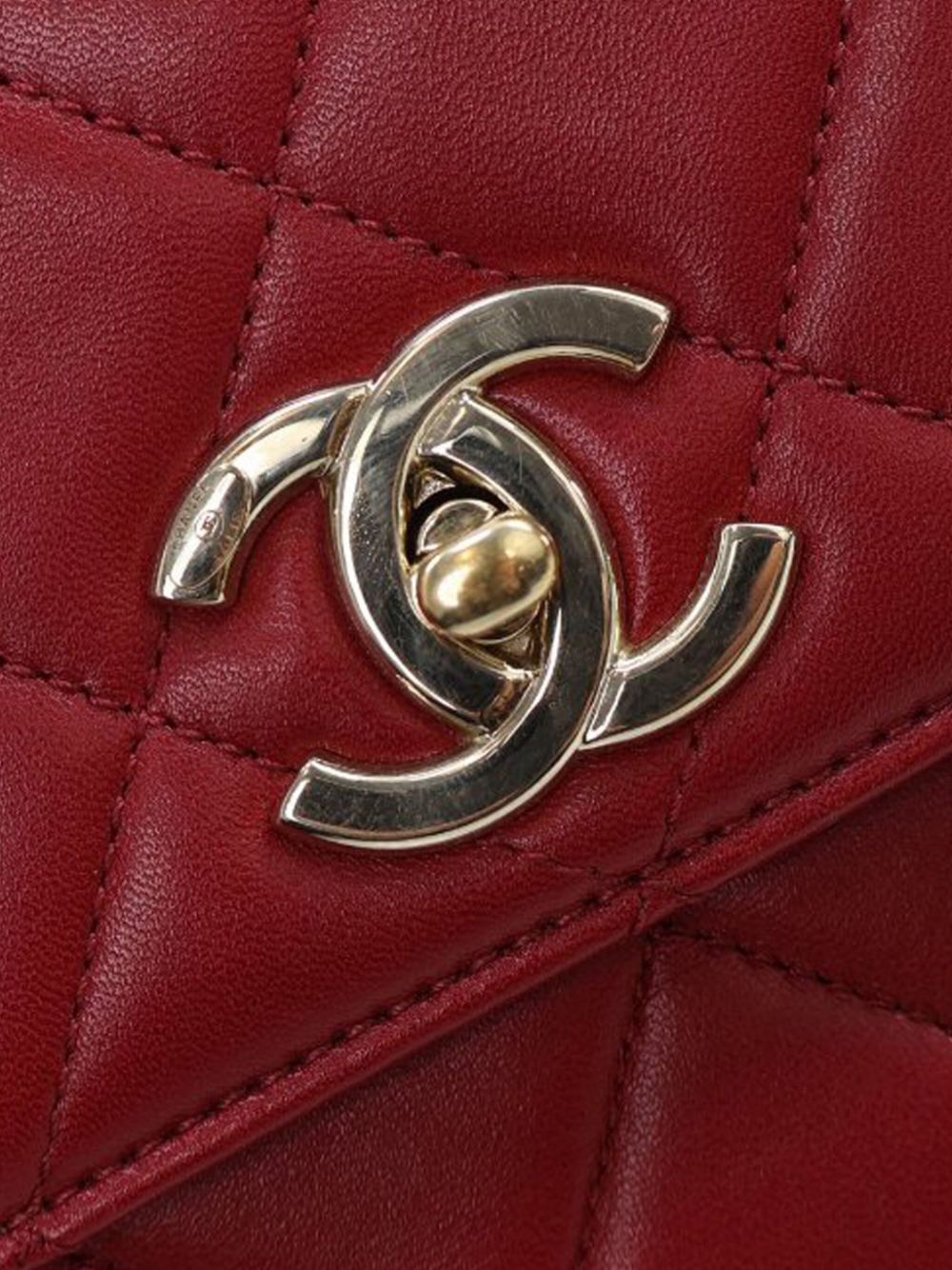 Chanel Trendy CC Top Handle Mini Red Lambskin (2021)