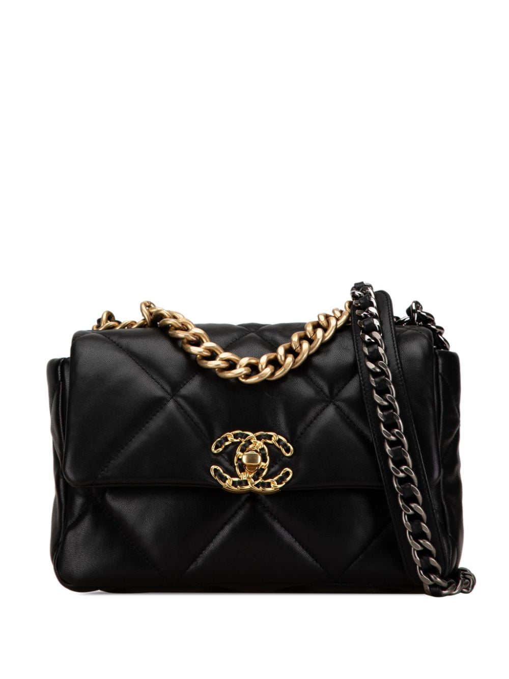 Chanel Small 19 Flap Bag Black Lambskin 2023