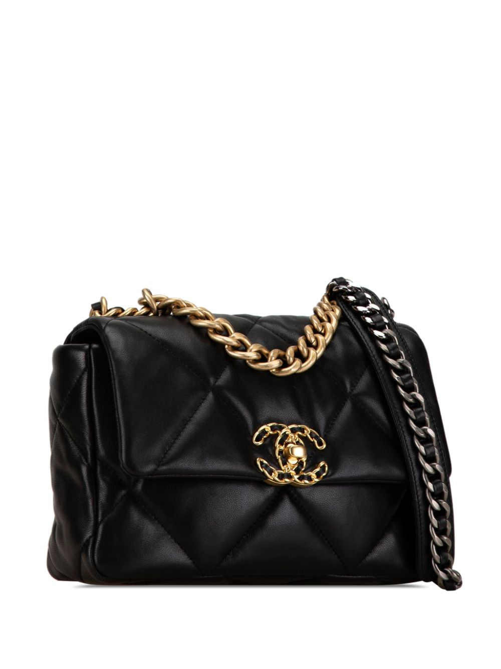 Chanel Small 19 Flap Bag Black Lambskin 2023