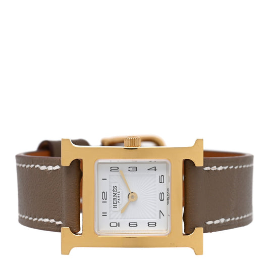 Hermes Heure H 21mm Watch Etoupe Swift image 2