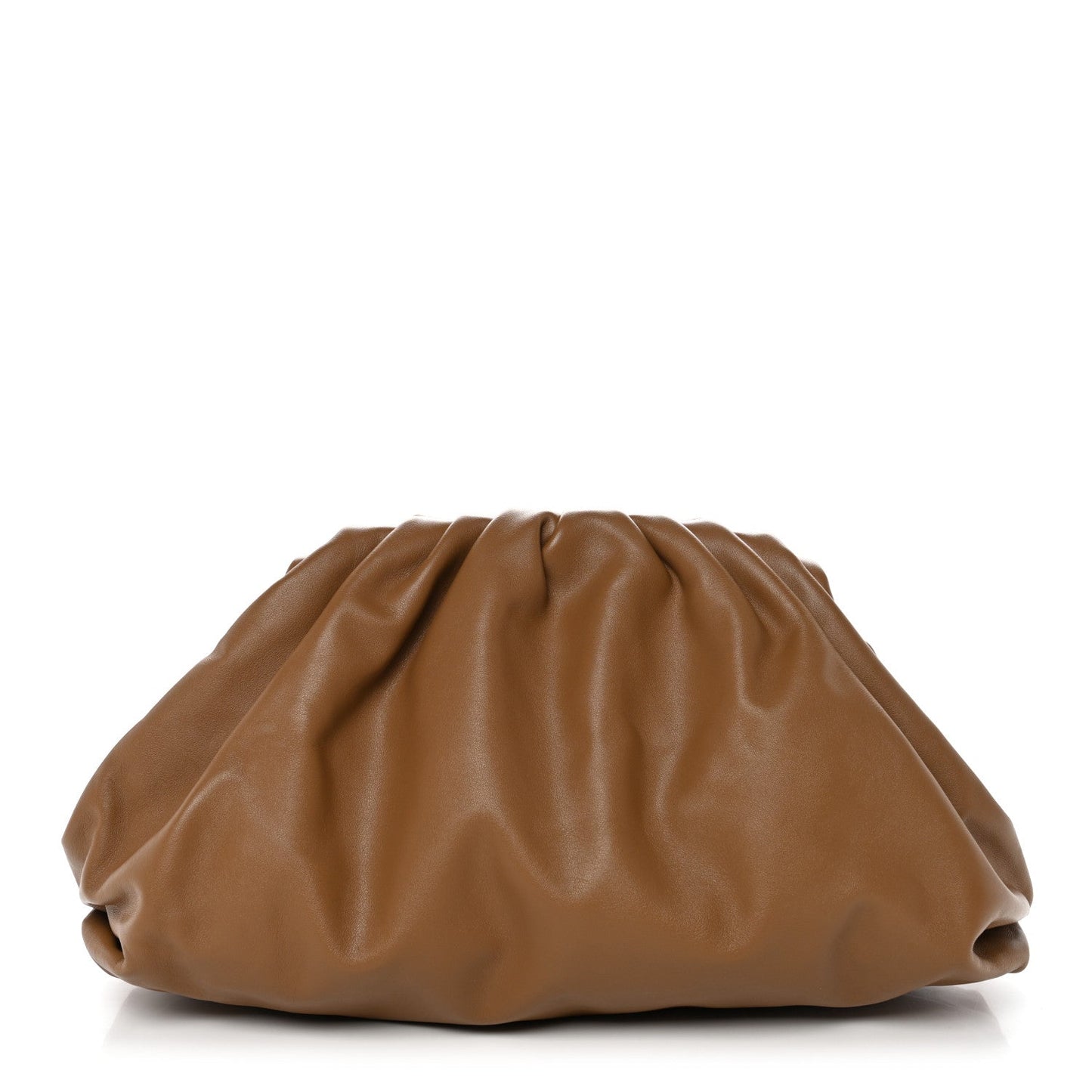 Bottega Veneta Smooth Butter Calf The Pouch Oversized Clutch Cammello 2026 PRELOOV foto 1