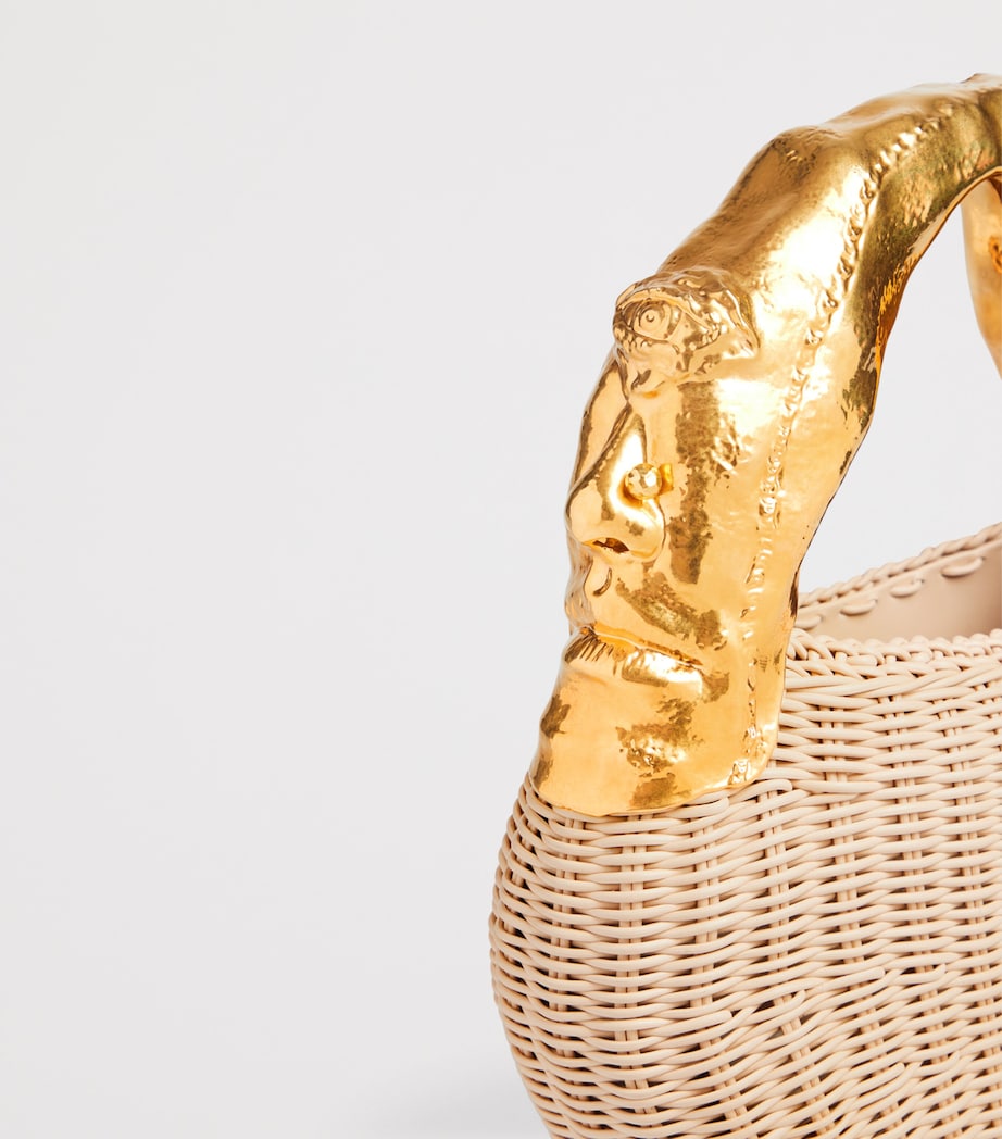 Schiaparelli Calfskin Anatomy Basket Bag Beige – PRELOOV
