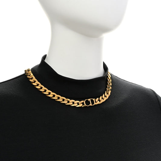 Christian Dior Danseuse Etoile Chain Choker Necklace Gold image 2