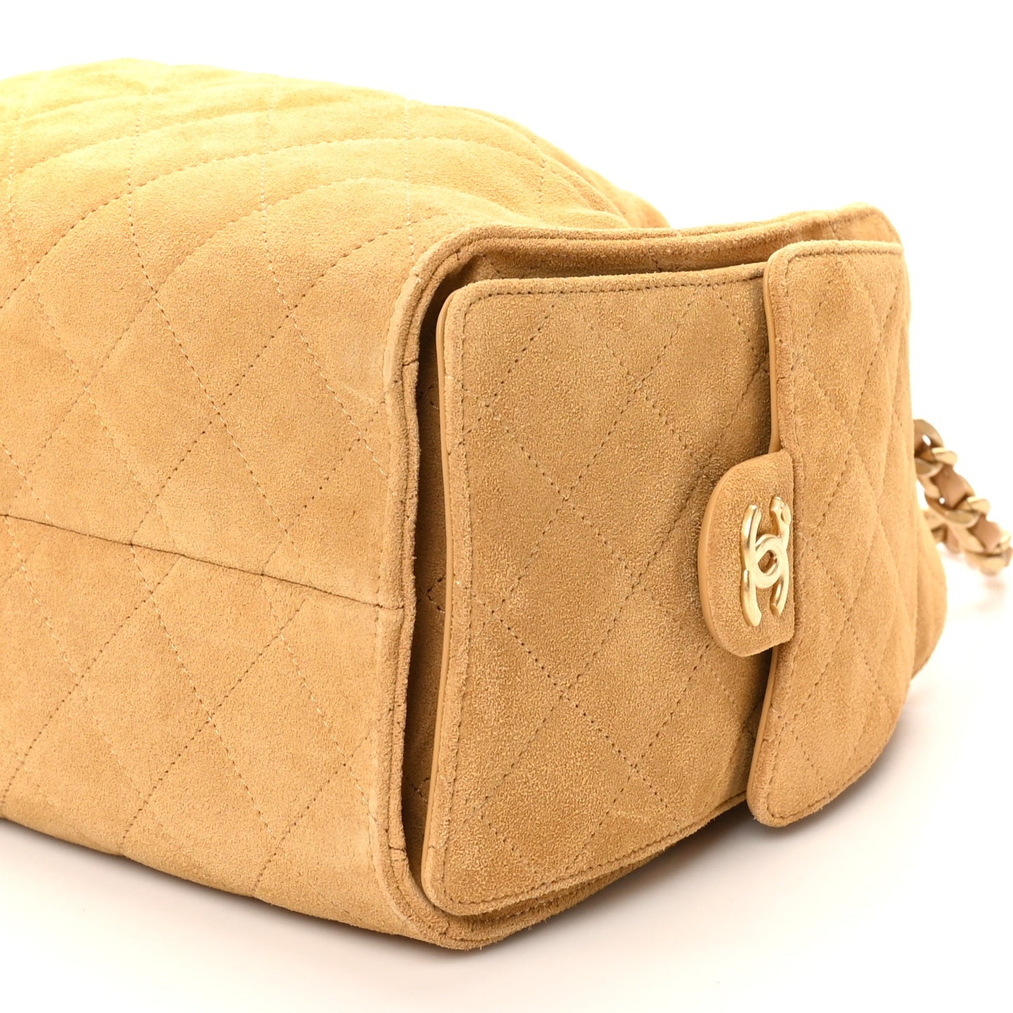 Chanel Suede Quilted Small Chanel 25 Handbag Beige 2026 – PRELOOV