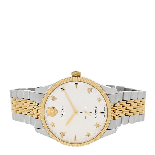 Gucci G-Timeless 40mm Two Tone Charm Automatic Watch image 2