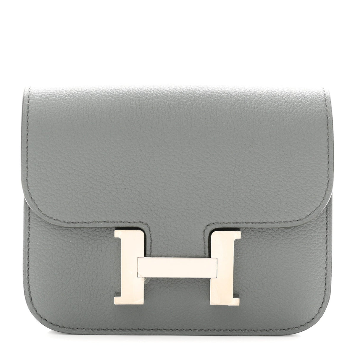 Hermès Constance Slim Wallet Amande Evercolor - PRELOOV