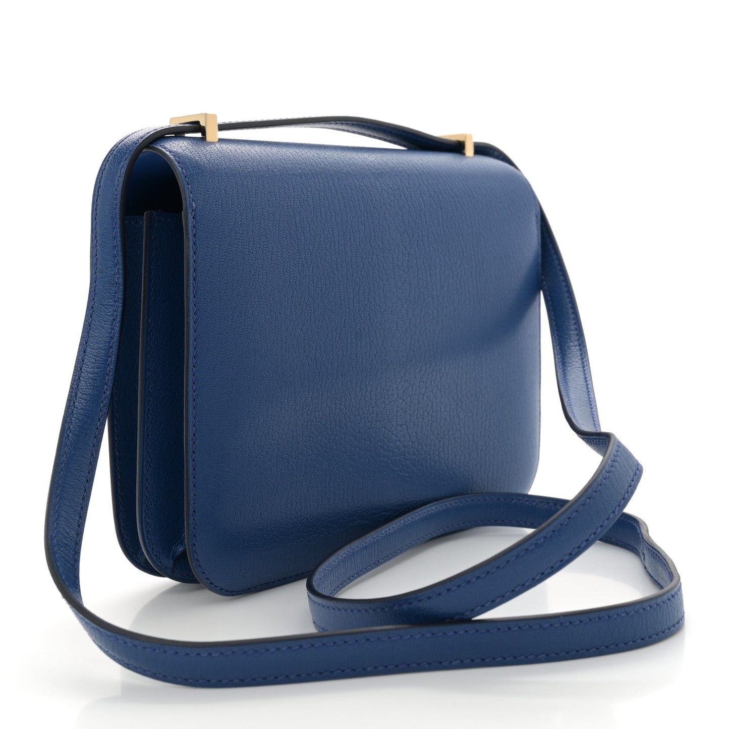 Hermès Chevre Mysore Constance 18 Bleu France foto 4