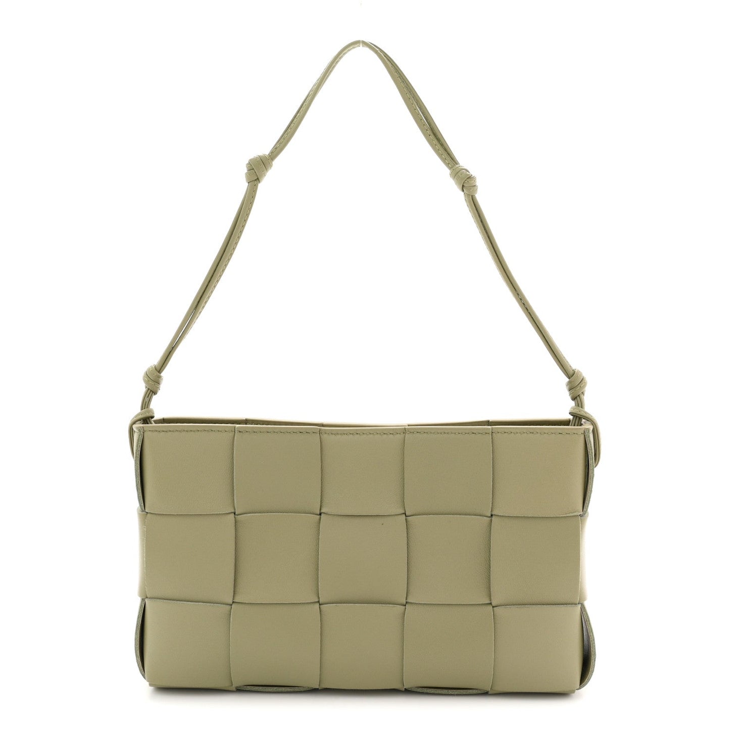 Bottega Veneta Calfskin Maxi Intrecciato Cassette Pouch On Strap Travertine 2026 PRELOOV foto 1