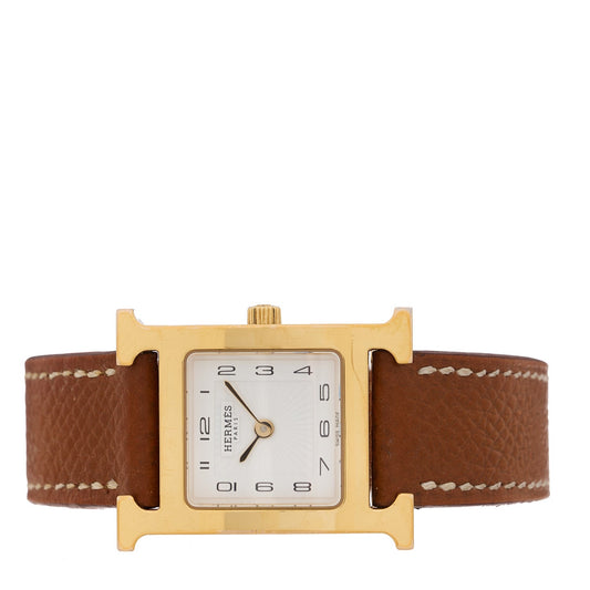 Hermes Heure H 21mm Watch Gold Epsom image 2