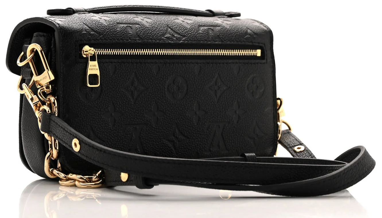Louis Vuitton Pochette Metis east west monogram empreinte Noir